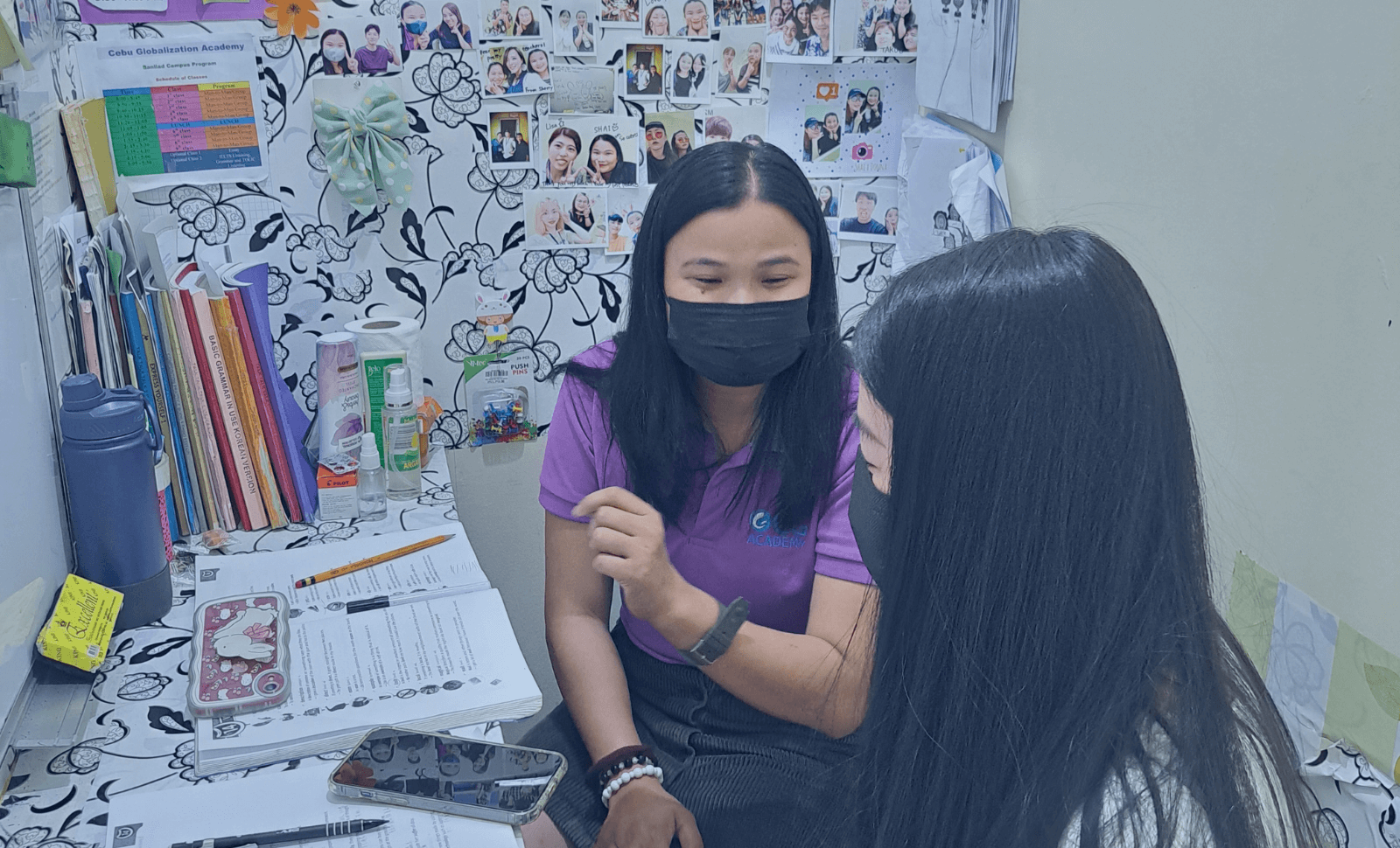 マンツーマン英語レッスン風景