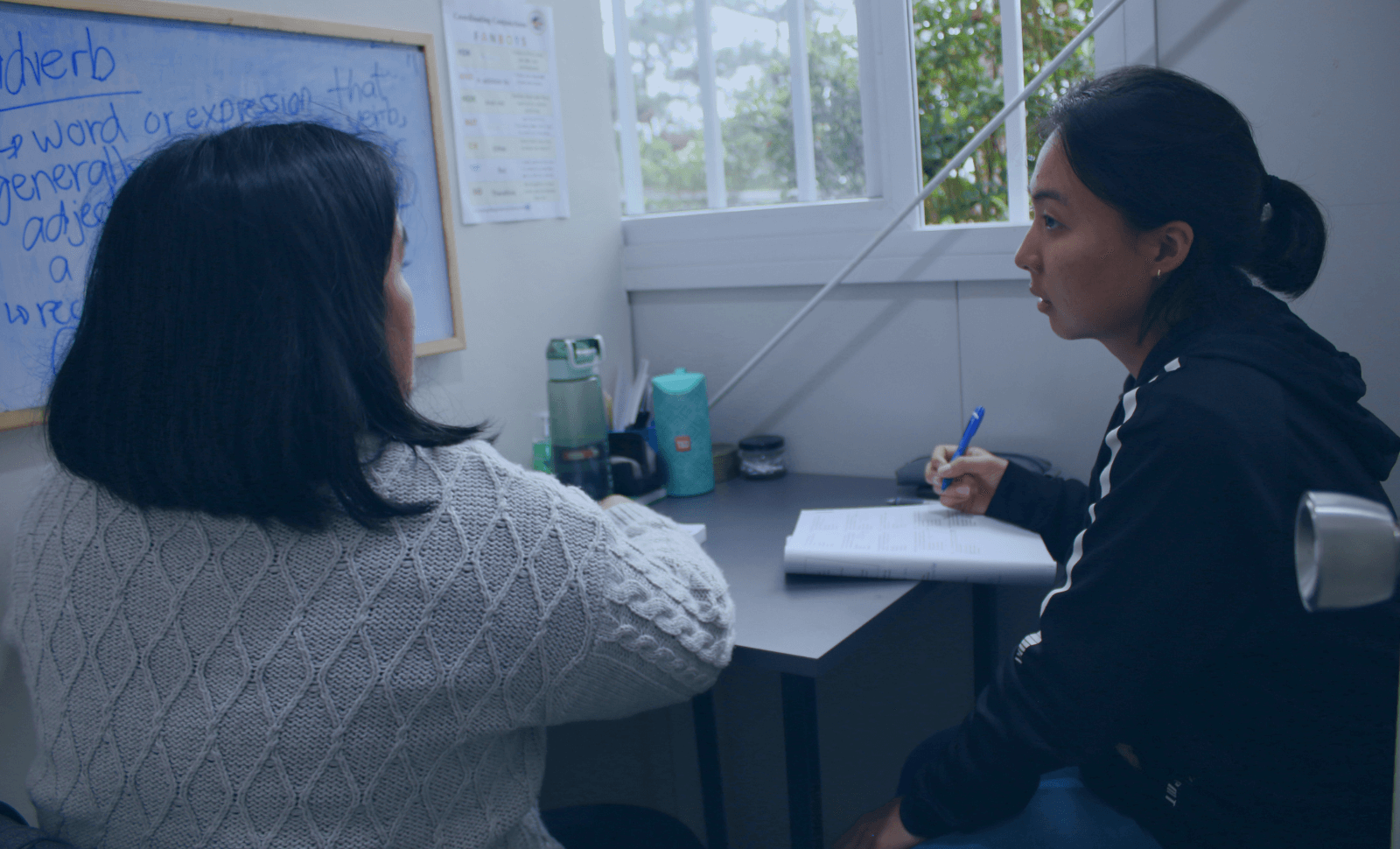 マンツーマン英語レッスン風景