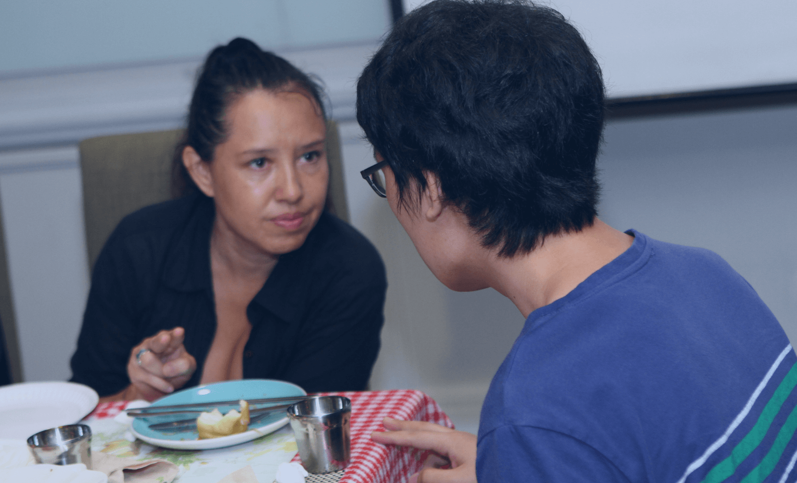 マンツーマン英語レッスン風景