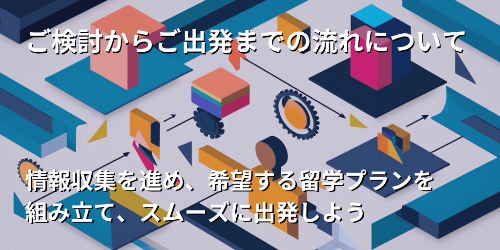 ご検討からご出発までの流れについて