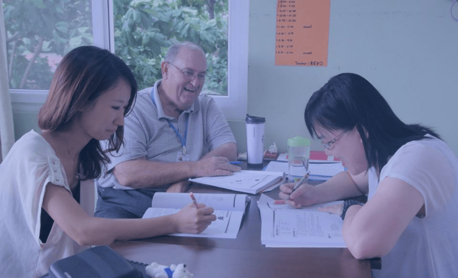 ネイティブによる英語レッスン風景